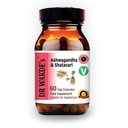 Kapsule DR WAKDE Ashwagandha & Shatavari (60 Veg Caps, Pomlajevalna zelišča, Energy Support, Ayurvedic Supplement, Vegan, Herbal, All Natural, Made in UK)