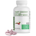 Bronson Tart Cherry Extract + Kapsule iz zelenega semena - močno čiščenje sečne kisline, skupna podpora za mobilnost in okrevanje mišic - ne-GMO Formula - 60 vegetarijanske kapsule