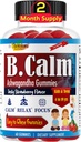 Zato B.Calm Kids Focus & Pozor Gummies - Anti-Stres, Spomin, Mood & Relaxation- Natural Calm Ashwagandha za otroke in najstnike – Focus Vitamini za najstnike – Jagodna aroma, 60 ct
