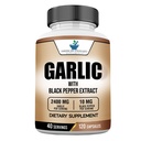 American Standard Supplements Česen 2400mg na postrežbo s črnim poprom izvlečkom sadja – Vegan, Gluten prost, Ne-GMO, 120 Kapsule, 40 Serving