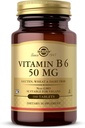 Solgar Vitamin B6 50 mg - 100 tablet - ne- GMO, Vegan, brez glutena, brez mleka, Kosher - 100 postrežbe