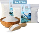 Baraka Keramični Neti Pot Sinus Rinse z mineralno morsko sol - Saline Solution - Par z vašo keramično Neti Pot - Sinus Care Rinse - Nose Rinse - Nazalna sol - Mineralna morska sol Rinse (16 oz - 2 Pack)