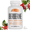SIRUNES Berberine Supplement – Berberine HCL Prehranska dopolnila za moške in ženske – Non GSO Berberine 500mg – Idealno za imuno podporo, srce, raven holesterola 120 kapsul