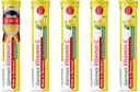 T&D Nemška Vitamin C 180 mg - 40 Veganska pijača šumeče tablete - limonina limonina aroma - Izdelana v Nemčiji