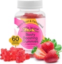Booty izboljšanje Gummy dodatek, Big Butt izboljšanje, Vadba podpora, Multivitamin za ženske, Naravne Glute Boost Vitamini za Curvy Shape & Max Gains, 60 Vegan Gumies