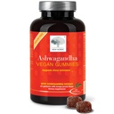 NEW NORDIC Ashwagandha Gummies, 300 mg Izvleček korenine Ashwagandha, brez sladkorja, Adaptogeni za moške in ženske, Okusni Mango Peach, 60 Gummies