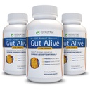 Gut Alive - Vsa naravna podpora za boj proti IBS, Zgaga, prebava kisline, Refluks kisline, napenjanje in plin. Edinstvena formulacija (60 Število (Pack 3))
