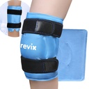 REVIX 19" Ekstra veliko koleno Ledeni zavoj okoli celotnega kolena, Reavable Gel Hladni paket za nelagodje in po delovnem času utrujenost, hladno stiskanje, izboljšanje udobja in okrevanje