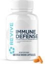 Revive MD Immune Defense, Immune Support Supplement - Imunity Health with Cink, Elderberry, Vitamin C & Vitamins Booster za moške in ženske - Vegan, Gluten-free & Soy-free (180 Kapsule, 30 Servings)