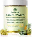 EAA Gummies 120 Gummies (Pineapple), Essential Aminokisline - vseh 9 Essential Aminos (EAA) in vse razvejane Chain Aminos (BCAA), Non-GMO, Gluten Free, vegetarijansko prijazno