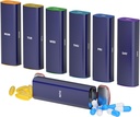Tedenske tablete Organizator 2 krat na dan, KANGYAN Aluminum Alloy potovalne tablete Box 7 dan, Am Pm dvakrat na dan tablete, tablete imetnik vsebnik za vitamine, Medicina, Dopolnilo, ribje olje