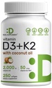 DEAL DOPOLNILO Vitamin D3 2.000 i.e. + K2 MK7 50mcg Softgels 