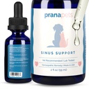 PranaPets Sinus Support Liquid Supplement for Pets | Naturally Supports Cat & Dog Sinus Relief | Natural Formula for Congestion
