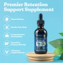 Rejuvica Health Hydrocin - Napredna podpora za zadrževanje diuretične vode - Tekoča dostava za boljšo absorpcijo - Dandelion, Uva Ursi, Juniper Berry, zelena semena, zeleni čaj & več!