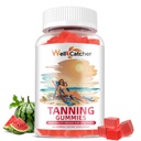 Tanning Gumies Supplement Moški - Dnevno Tanning Gumies Sugar Free z astaksantin beta-karoten L-tirozin Likopen Naravni Tanner za zdravje kože in občutljivost Vegan Non GSO 60CT