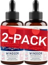 WINDSOR BOTANICS Vegan Collagen Graditelj Tekoči dodatek - Kolagen Booster z vitaminom C, Biotin, hialuronska kislina in aminokisline - Organska sadna in zelenjavna mešanica - 120ml, 60 dan