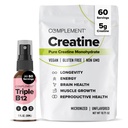 Dopolnjevanje Triple B12 Spray & Creatine Bundle – Vegan B12 Dopolnitev in mišične zmogljivosti Podpora