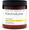 BEYOND RAW Chemistry Labs Elektroliti v prahu, Lab stopnje, brez glutena, brez sladkorja brez elektrolitske pijače Mix, Podpira zmogljivost in hidracijo, 30 Servinges