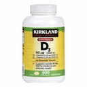 Kirkland največja moč Vitamin D3 600 Softgels (paka z 2)