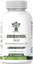 Ubikinol CoQ10 100 mg – izboljšana biološka uporabnost, visoko Absorpcijska dopolnila – ne- GMO, Gluten brez zdravja srca in kardiovaskularne podpore, 60 kapsul