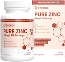 ENERGI cinkova mešanica z vitaminom A, B-3 in B-6, Imunska podpora dodatek z Marshmellow Root, izvleček korenin in goba šitake, 90 Cinkov dopolnila kapsule