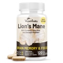 Veganski levi vitalnosti Mane Dopolnilne kapsule - Nootropic Brain Support, Levi Mane Gobe Extract kapsule - 120 Vegan Bacopa Monnieri, Gotu Kola, Ginseng