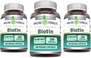 Neverjetne formule Biotin 10000 mcg Veggie kapsule 