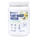 Rastlinski proteini in zeleni naravni Vanilla – 20g Rastlinski proteini + 4 listnati zeleni na strežbo – Vegan, Gluten-free, Soy-free, No Sugar – 19 Serving, 1,21 Pound Tub