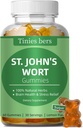 St John's Wort Gummies 500mg, brez sladkorja Gummies za odrasle otroke, Best Herbs Gummies za možgane in stres Relief, Non-GMO, Gulten Free, Vegan, pektin, 60