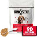 Dinovite 3 v 1 Probiotik za srednje pse, kožo in plašč, prebavno zdravje in skupno lajšanje, Prehrana za pse, Imunska podpora, Alergija Relief & Srbečica Relief Nega kože, 90 Serving (18-45lb)
