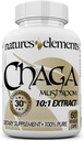 Chaga goba – 10:1 Standardizirani ekstrakt s 30% polisaharidi – 1.000mg na serviranje – 60 Veggie kapsule – Podpira imuno zdravje - Non-GMO, Gluten-free – Zeliščni dodatek
