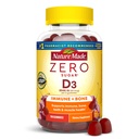 Narava brez sladkorja Vitamin D3 Gummies 2000 i.e. (50 mcg) na strežbo, kosti in imunske podpore, Aspartam brez, 110 Vitamin D Gummies, 55 Day Supply