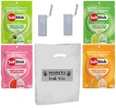 SENZORY4U Grab and Go Darilni komplet SolStick z novimi Fastchews Okusi in dirka pripravljeni cevi - Lemon Lime Orange Green Apple in Watermelon Electrolyte tablete