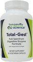 Dolgoživost Science: Total Gest Full Spectrum Digestive Enzyme Formula 90 Vegetarijanske kapsule