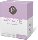 HEALHTY Domov Amaze Collage Micro Collagen Peptides - Koža, lasje, sklepi - Marine Collagen, Hyaluronska kislina - 15 Servinges (Lemon Berry, 1 Box)