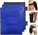 Velika Gel mehko prilagodljiva led paketi za poškodbe, ponovno uporaben zamrzovalnik hladno pakiranje, vroče hladno kompresivna terapija, 2 paketi Gel Pads za hrbet, ramena, koleno, Hip, noga, poškodba roke, 11"x14"