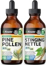 BIO KRAUTER Pine Pollen Tinkture 4 Fl. Oz. & Stinging Nettle Tinkture 4 Fl. Oz.