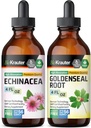 BIO KRAUTER Echinacea Tinkture 4 Fl. Oz. & Goldenseal Tinkture 4 Fl. Oz.