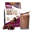 WILD DRUŽBA - Premium 100% Grass Fed Whey Protein Powder + Superfood Gobe in Adaptogeni - 25g Beljakovine, Čiste beljakovine V prahu, 0 Dodani sladkor, Ne GSO, Gluten Free - Nizozemska čokolada - 17,9 oz