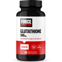 FORCE FACTOR Glutatione dodatek, antioksidant dodatek z zmanjšanim glutationom 500 mg za superior Absorpcijo in učinkovitost, aktivna oblika, vegan, ne- GMO, 60 Zelenjavne kapsule