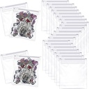 Vrečke za tablete Vrečke za tablete Zippered Vrečke za večkratno uporabo Baggies Počisti plastične vrečke za tablete Self Tealing Travel Medicine Organizator Skladiščenje s slide ključavnico za olje, tablete in majhne predmete (36 kosov)
