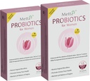 Vaginalni probiotiki za ženske pH Ravnotežje z Lactobacillus Probiotic & Cranberry, beli po Granatno jabolko, Ženski vaginalni zdravstveni dodatek, Zdrava Vaginalna Odora & Vaginalna Flora, 30Ct (Pack z 2)