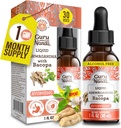 GuruNanda Liquid Ashwagandha z Bacopa (1 Fl Oz) - Naravni prehranski dodatek- Tekoči ekstrakt kapljice - za moške & ženske- Vegan & Alkohol-free - Aids in Imune, Focus & Relaxation Podpora