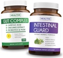 Gut Gut Guard & Gut Complex (2-mesečna zaloga) Gut Gut Gut Guard Combo - Intestinalna zaščita (120 kapsul) Močna naravna Formula & Gut Complex (120 kapsul) Naravna podpora Candida - All-in-one Podpora