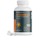 Bronson Vitamin D3 10.000iu (250mcg) 1 leto Oskrba za zdravo delovanje mišic in imunske podpore, Non-GMO, 360 tablet