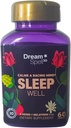 Dream Spell 3D Naravne-based pomoč za spanje - Pomirja opozorilni um, Ne naslednji dan Grogginess- brez drog Inovativna Formula s 3Mg Melatonin, GABA, Hops - Pomirjujoče noči, Osvežila jutra - 60 Kapsule