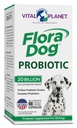 Vital Planet - Flora Dog Probiotične kapsule Dopolnilo z 20 milijardami kultur in 10 sevi, visoka jakost imunske in prebavne podpore Probiotiki za pse, 30 Zapoznelo sproščanje kapsule