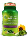 Optimalni DIM 200mg dodatek za ženske in moške - izdelan z organskimi celimi živili - Estrogen & Hormone Balance Podpora Diindolylmetan Complex - Maksimalna Absorpcija Zapoznela-zapoznele kapsule - 60 Število