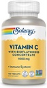 SOLARAY Vitamin C 1000mg z Bioflavonoidi koncentrat - Vitamin C Kapsule z Rose HIPS in Acerola Cherry - Antioksidant, zdravje srca in imunske podpore dodatek, Vegan, Non-GMO, 100 Serving