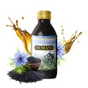Hemani Black Seed Oil 60ml - Pure Premium Cold-Presed Nigella Sativa Black Cumin Oil za digestivno zdravje, Imunski sistem podpora. Naravni vir timokinona
